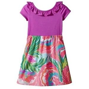 NWOT Lilly Pulitzer Serene Blue Paradise Bound Brit Dress Size XL(12-14)